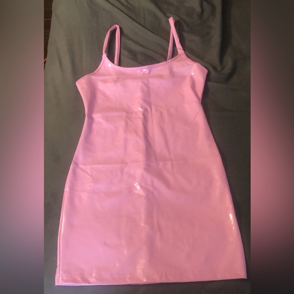 Dresses & Skirts - Pink Shiny Mini Dress